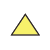 letter A inside medium small yellow triangle