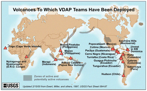 map of ecuador and peru. Map of VDAP Responses