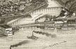 Engraving detail, 1884, The Dalles and Mill Creek, click to enlarge