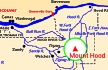 Map, 1993, Mount Hood and Vicinity, click to enlarge