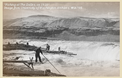 Fishing at The Dalles, ca.1910