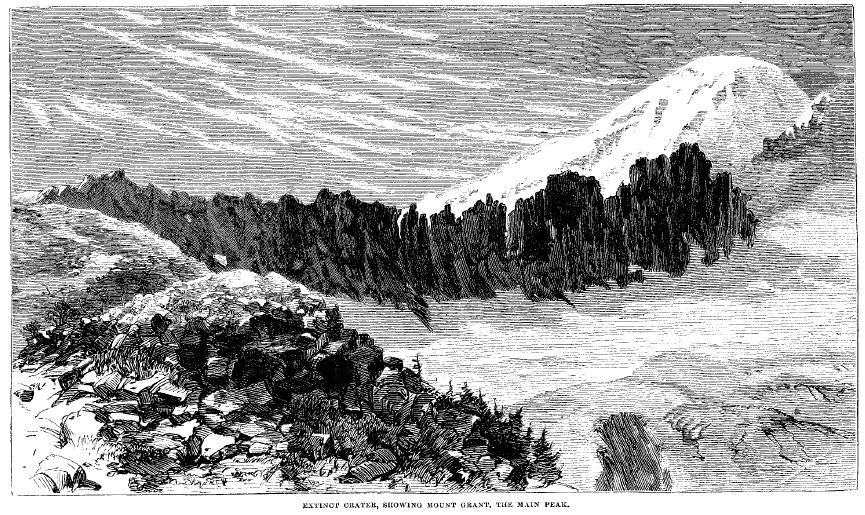 Engraving, Mount Baker, 1868, Coleman, in Harper's New Monthly Magazine