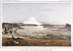 Engraving, Whidbey Island with Mount Rainier in the background, click to enlarge