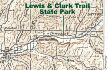 Map, 1919 USGS topo map of the Touchet River with Lewis Clark Trail State Park, click to enlarge