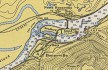 Map, 1948, Bonneville Dam, Hamilton Island, Bradford Island, click to enlarge