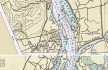 Map, 1988, Downstream end of St. Helens, Oregon, and Lewis River, Washington, click to enlarge