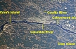 NASA Image, 1994, Columbia River, Crim's Island to Deer Island, click to enlarge