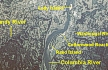 NASA Image, 1992, Columbia River and the Sandy River area, click to enlarge