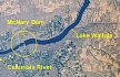 NASA Image, 1994, Columbia River, McNary Dam, and Lake Wallula, click to enlarge