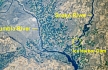 NASA Image, 1994, Columbia River, with Snake River from Ice Harbor to Lower Monumental, click to enlarge