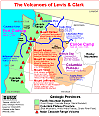 Map, Lewis and Clark in the Pacific Northwest, click for brief
                         summary