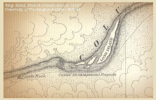 Map, Blalock Islands area, 1858