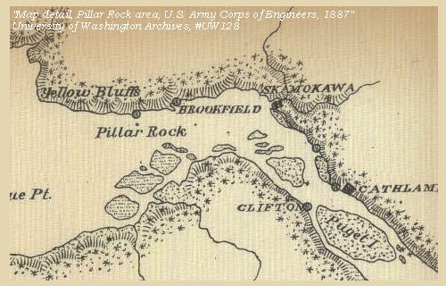 Map, Pillar Rock area, 1887