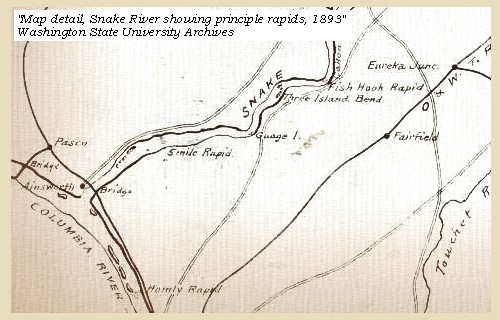 Map, Fish Hook Rapids, 1893