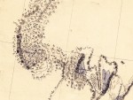 Section of Map, Volcanoes of J.C. Fremont, 1843-1844, click to enlarge