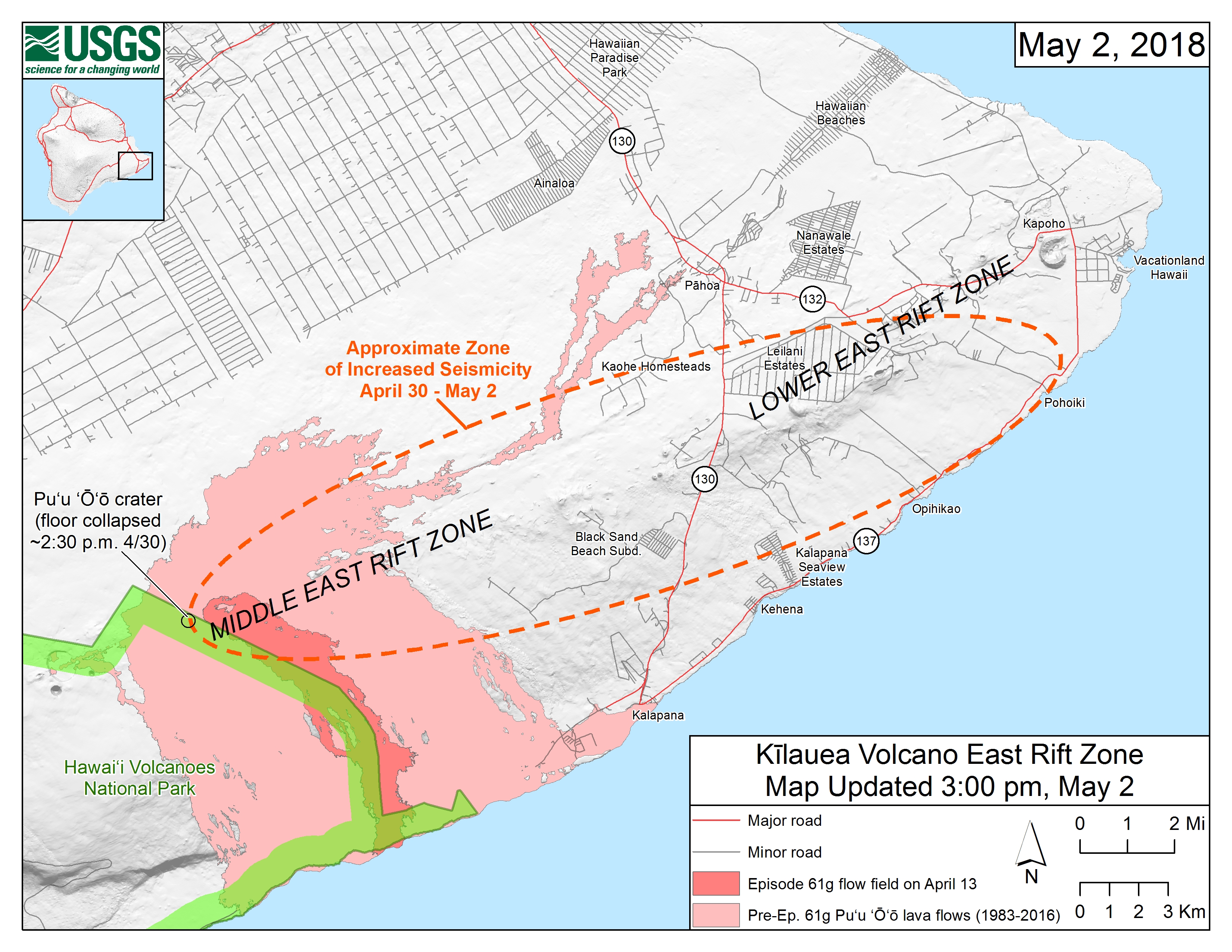 Hawaii Lava Zone Map 2019 Beulah Sallyann