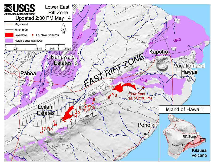 Map Of Kilauea Lava Flow 2025 - Korry Mildrid