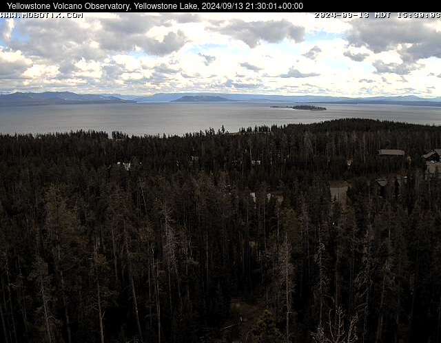 View of Yellowstone Lake near Fishing Bridge