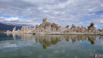 Mono Lake's tufa towers seen from the south shore. (Click image to view full size.)