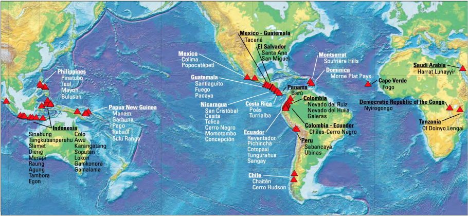 Volcanoes With Names