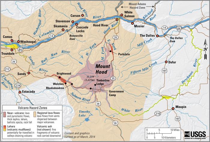 mt hood oregon map Usgs Volcano Hazards Program Cvo Mount Hood mt hood oregon map